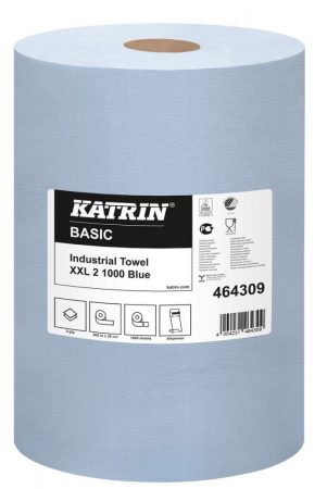 464309  Katrin Basic ipari törlőkendő XXL2 kék