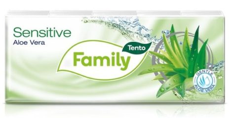 Tento Aloe Vera papírzsebkendő 3 réteg, 10x10 db/csomag