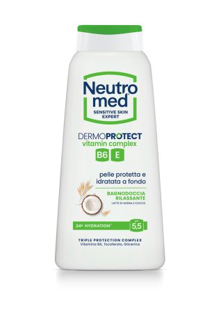 Sutter Neutromed Dermoprotect Rilassante relaxáló tusfürdő zabtejjel és kókuszdióval 600ml 12db/gyűjtő