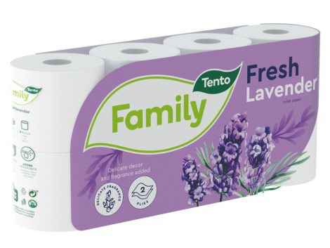 Tento Family Aroma Levendulás 8 tekercses toalettpapír Tento Family Aroma Levendulás 8 tekercses toalettpapír