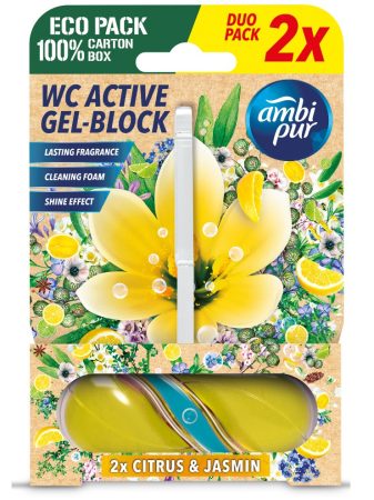 Ambi Pur Aktív Wc Gél Block 2x45g Citrus & Jasmin