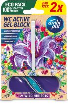 Ambi Pur Aktív Wc Gél Block 2x45g Wild Hibiscus 