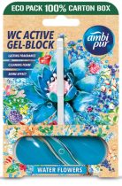 Ambi Pur Aktív Wc Gél Block 45g Water Flowers