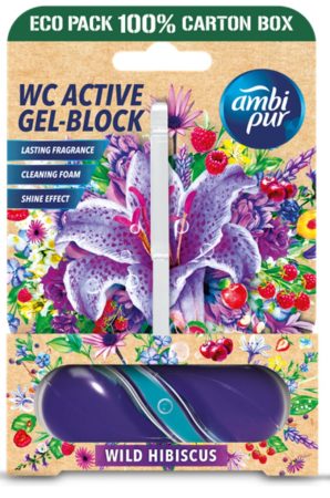 Ambi Pur Aktív Wc Gél Block 45g Wild Hibiscus 