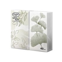   Szilvia Home 2 rétegű, 2x20 szálas textilhatású papírszalvéta (Zöld)