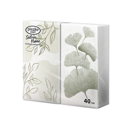 Szilvia Home 2 rétegű, 2x20 szálas textilhatású papírszalvéta (Zöld) Szilvia Home 2 rétegű, 2x20 szálas textilhatású papírszalvéta (Zöld)