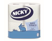 Nicky Soft Touch 4 tekercses toalettpapír