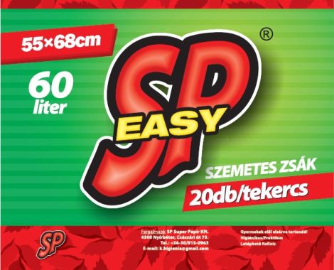 SP Easy 60l-es szemeteszsák 